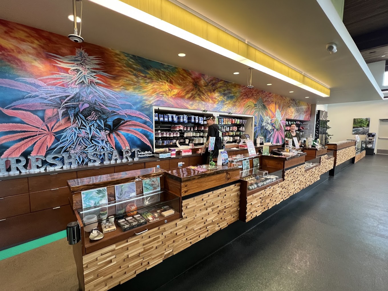 Phresh Start West 11th counter and mural